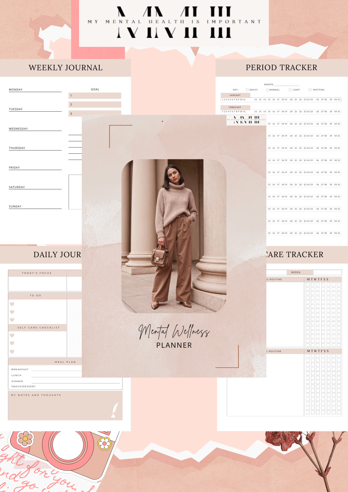 Mental Wellness PLANNER Journal Improving Clear Mind