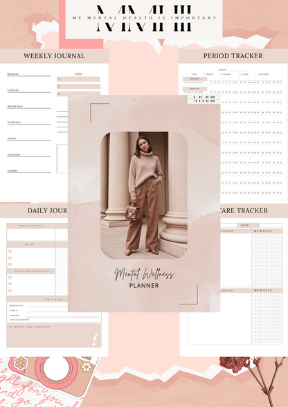 Mental Wellness PLANNER Journal Improving Clear Mind